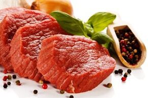 La carne fresca es un producto que aumenta la potencia masculina. 